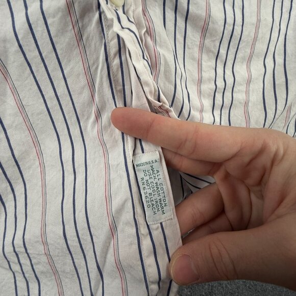 Gitman Bros Tom Wade USA Button Up Shirt Long Sleeve Striped Colorful 15.5 34 - Picture 11 of 16